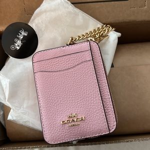 Coach zip card case with ID window